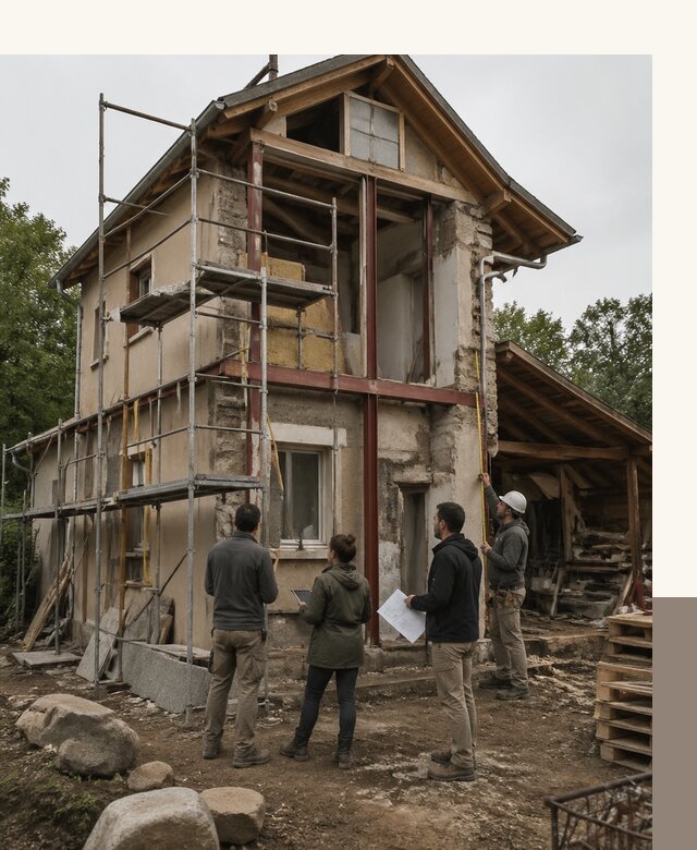 Реконструкция загородного дома под ключ в Малгобеке от бюро